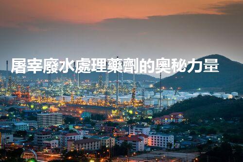屠宰廢水處理藥劑的奧秘力量，能讓廢水變清泉？